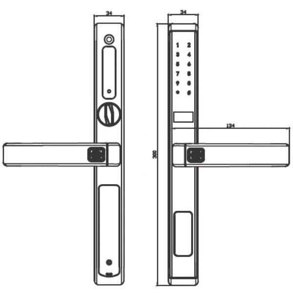 Khóa Điện Tử KASSLER KL-599 SLIDE