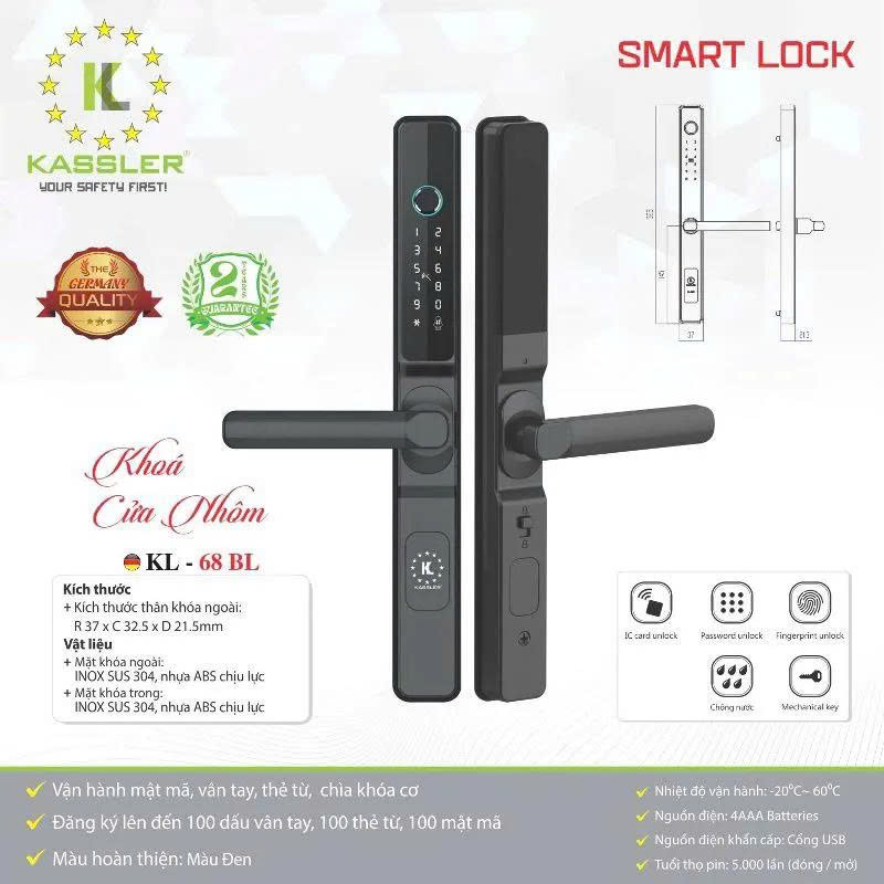 Khóa Điện Tử KASSLER KL-68BL