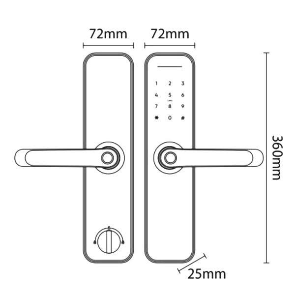 Khóa Điện Tử KASSLER KL-696 RED BRONZE APP