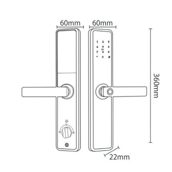 Khóa Điện Tử KASSLER KL-566 COPPER APP