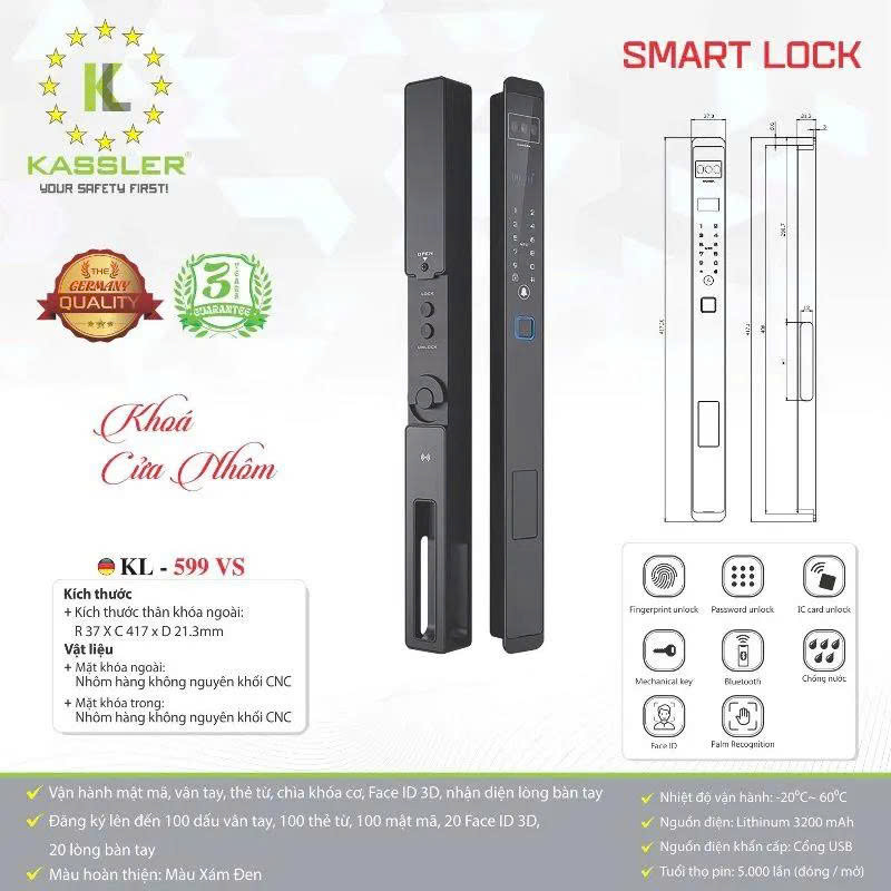 Khóa Điện Tử KASSLER KL-599VS APP
