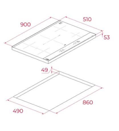 Bếp từ Teka IBF 95-VGogh FST BV