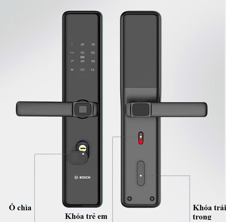 Khóa Điện Tử BOSCH ID 30 DE XÁM