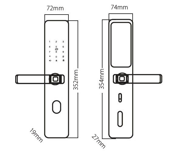 Khóa Điện Tử BOSCH ID 30 DE XÁM