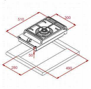 Bếp ga TEKA COCINA GZC 31339 XBD BK