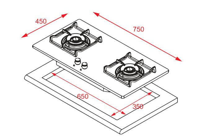 Bếp ga TEKA GKN Lux 75 2G