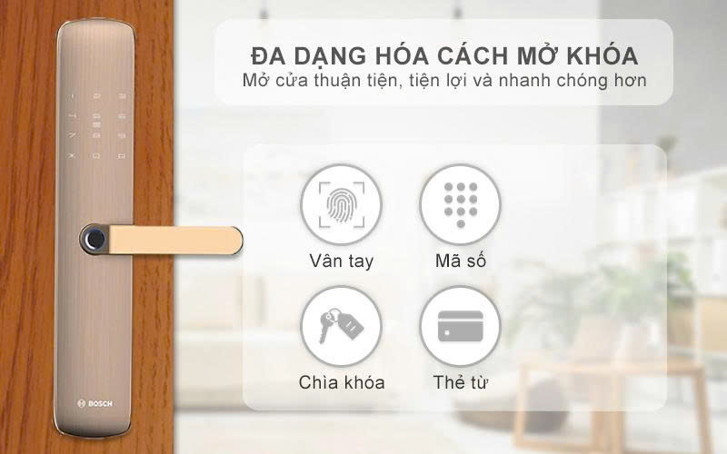 Khóa Điện Tử BOSCH ID 60 DE VÀNG APP