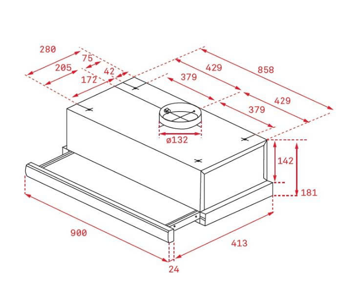 Máy Hút Mùi Teka TLR2 92 SS