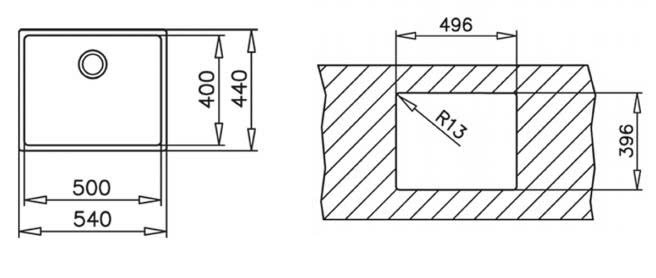 Chậu rửa TEKA BE LINEA RS15 50.40