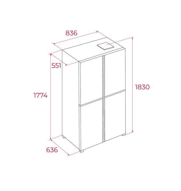 Tủ lạnh  RMF 75820 GBK