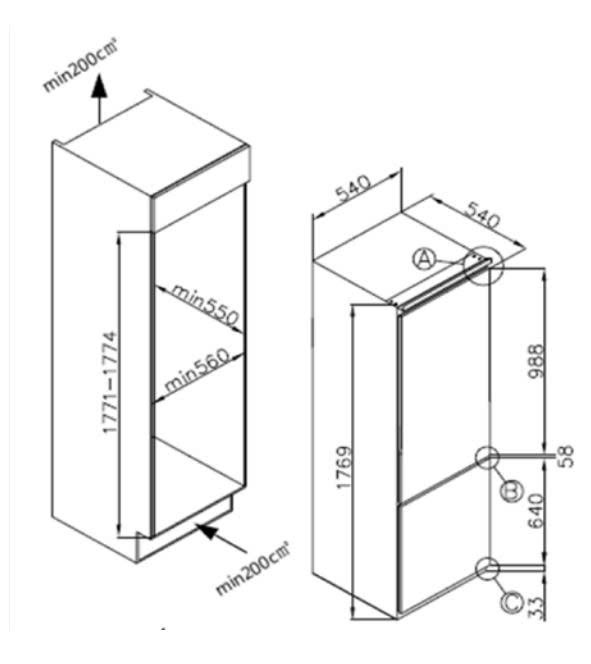 Tủ lạnh RBF 73370 FI TH