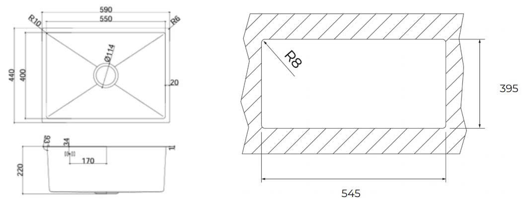 Chậu rửa TEKA BEX LINEA 55.40