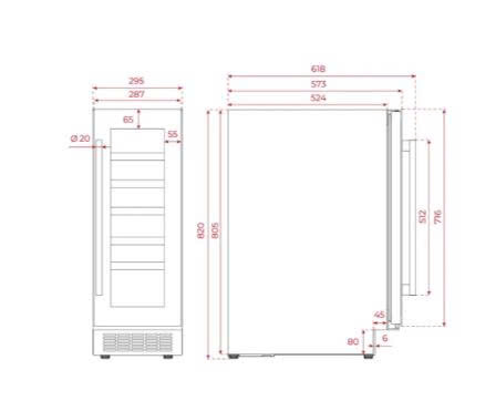 Tủ rượu TEKA RVU 10020 GBK