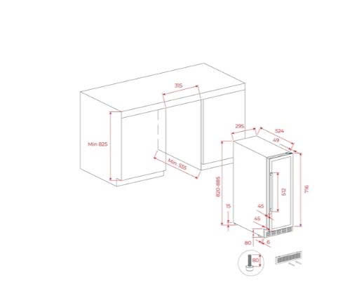 Tủ rượu TEKA RVU 10020 GBK