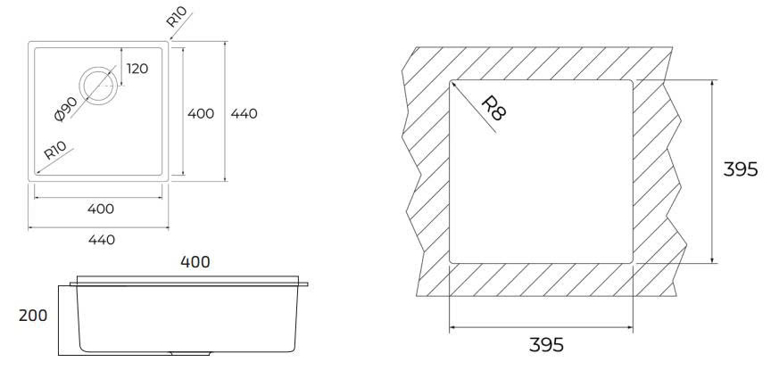 Chậu rửa TEKA BX R10 40.40