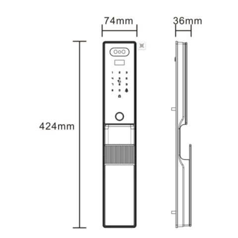 Khóa Điện Tử AVOLOCK AL 75TFV BLACK