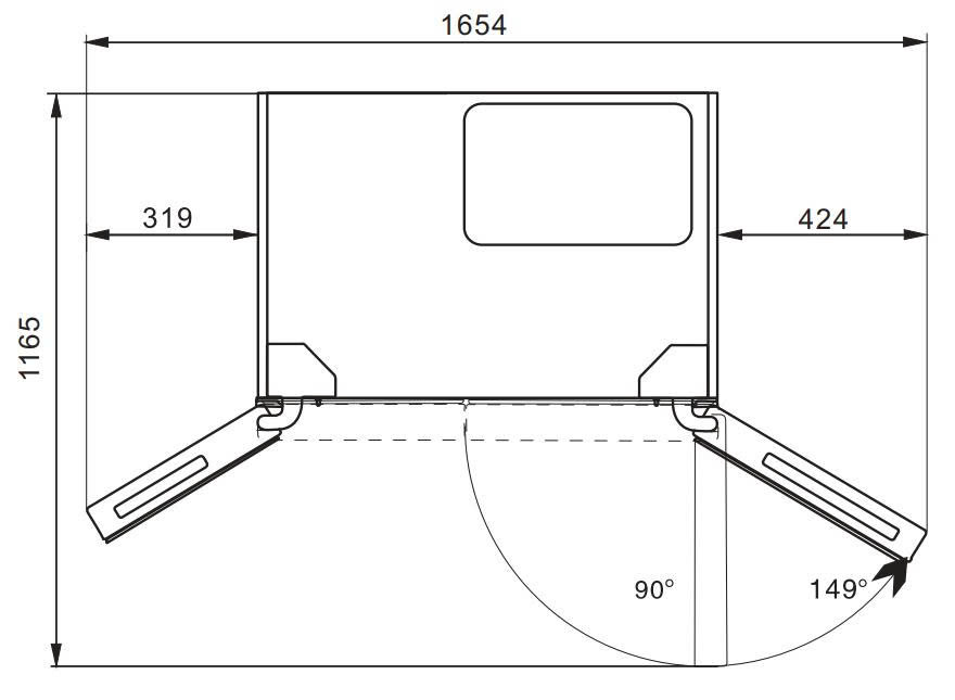 Tủ Lạnh Side By Side KAFF KF-BCD606MBR