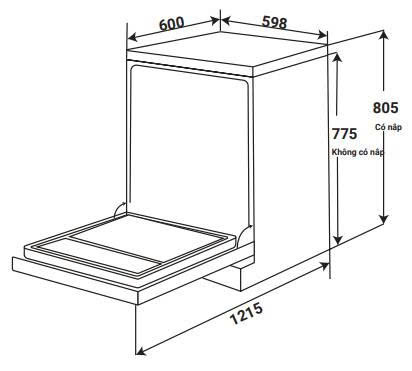 Máy Rửa chén KAFF KF-BHMI775YB