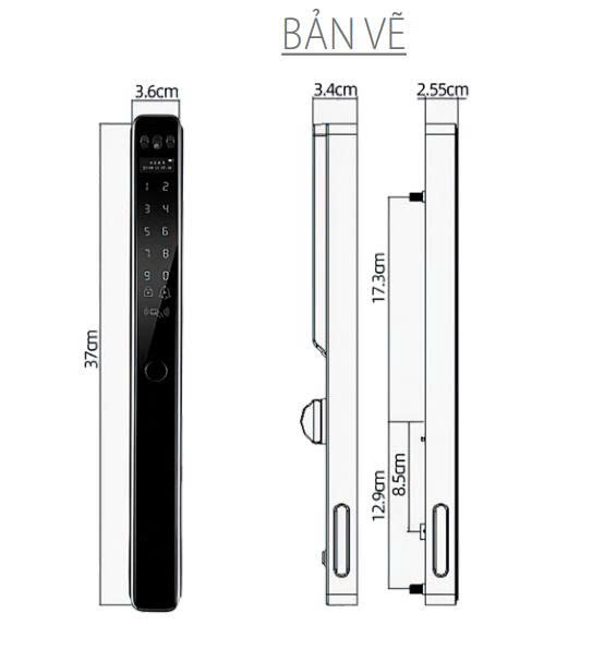 Khóa Điện Tử AVOLOCK AN 399F GRAY