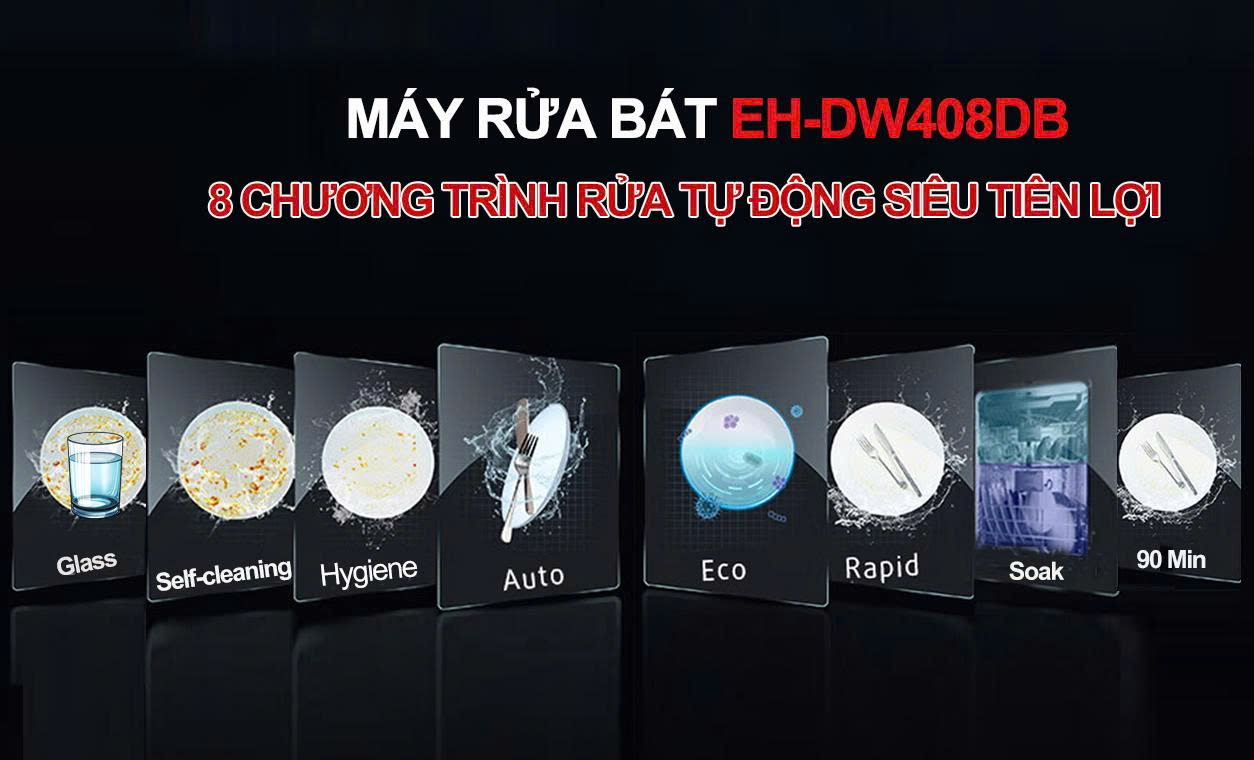 Máy rửa chén CHEFS EH-DW408DB
