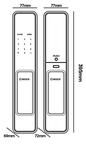 Khóa Điện Tử BOSCH EL 600 EU GRAY