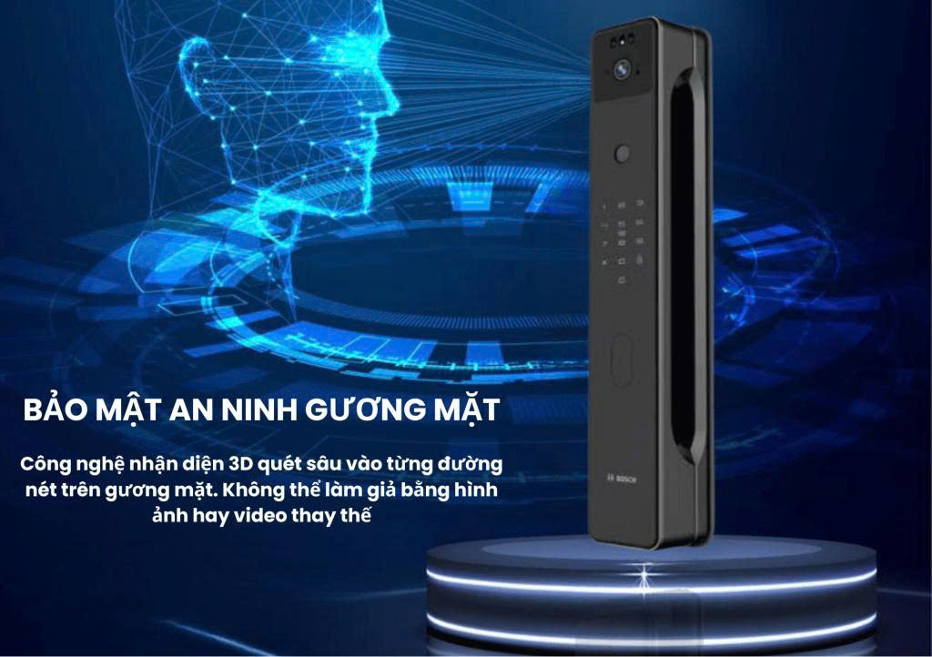 Khóa Điện Tử BOSCH FU8 PLUS BLACK DE