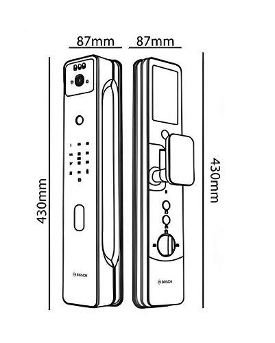 Khóa Điện Tử BOSCH FU8 PLUS BRONZE