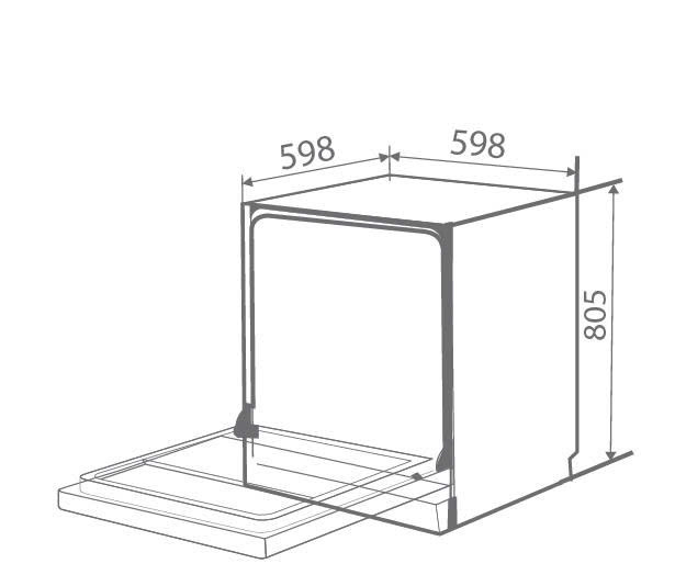 Máy rửa bát Canzy CZ-P1036R