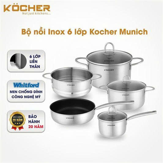 Bộ nồi 5 món KOCHER MUNICH