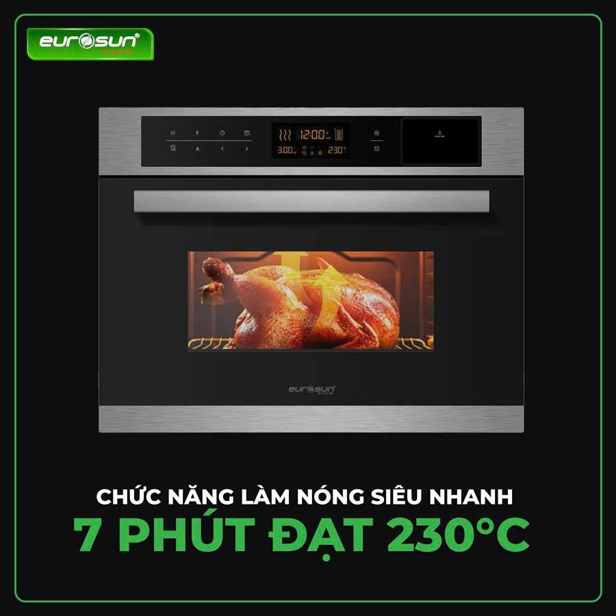 Lò Vi Sóng Kết Hợp Nướng Hấp Eurosun OMS36EG