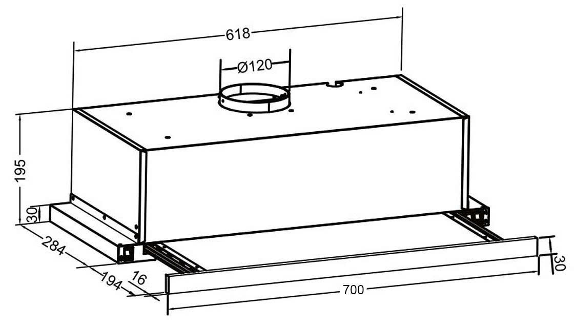Máy Hút Mùi Âm Tủ Eurosun EH-60AF68B
