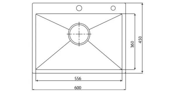Chậu rửa KAFF INOX KF-HM6045