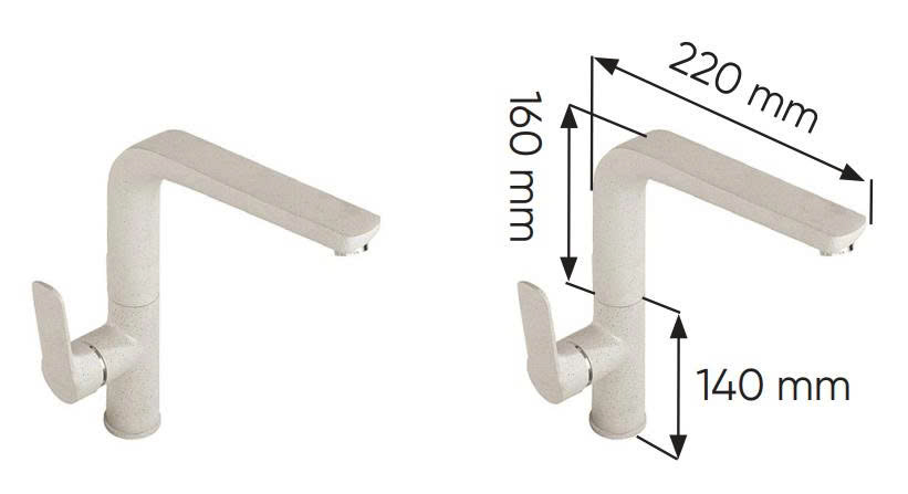 Vòi rửa đá KAFF KF-C6