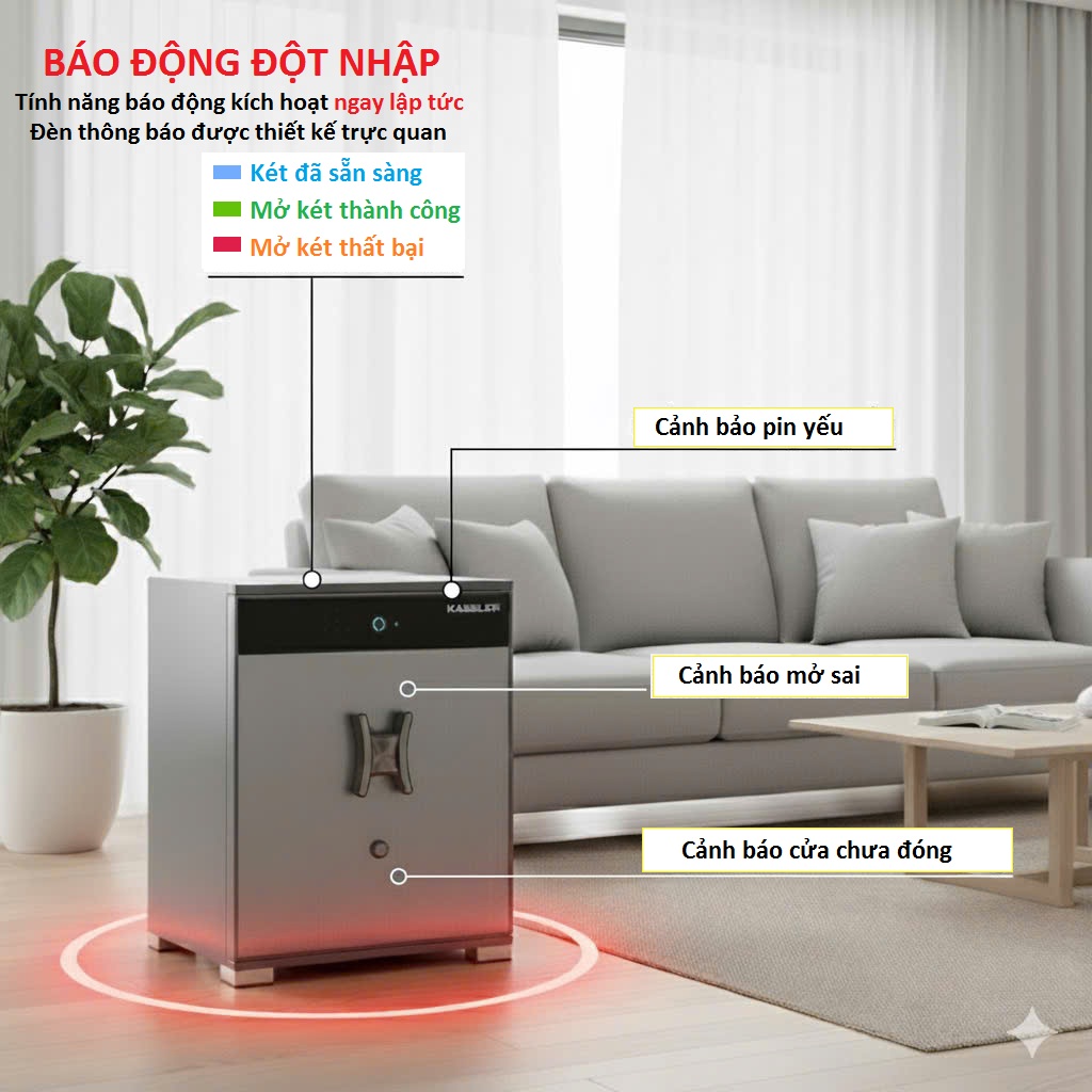 Két Sắt Thông Minh KASSLER KL-85LS7 BG