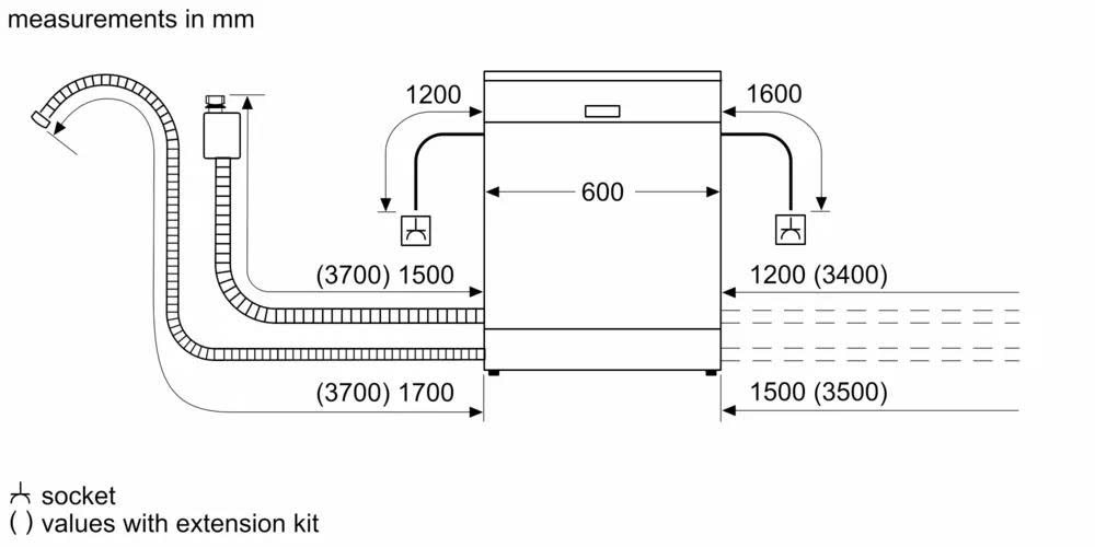 Máy rửa chén BOSCH SMS6ECI93E | Serie 6