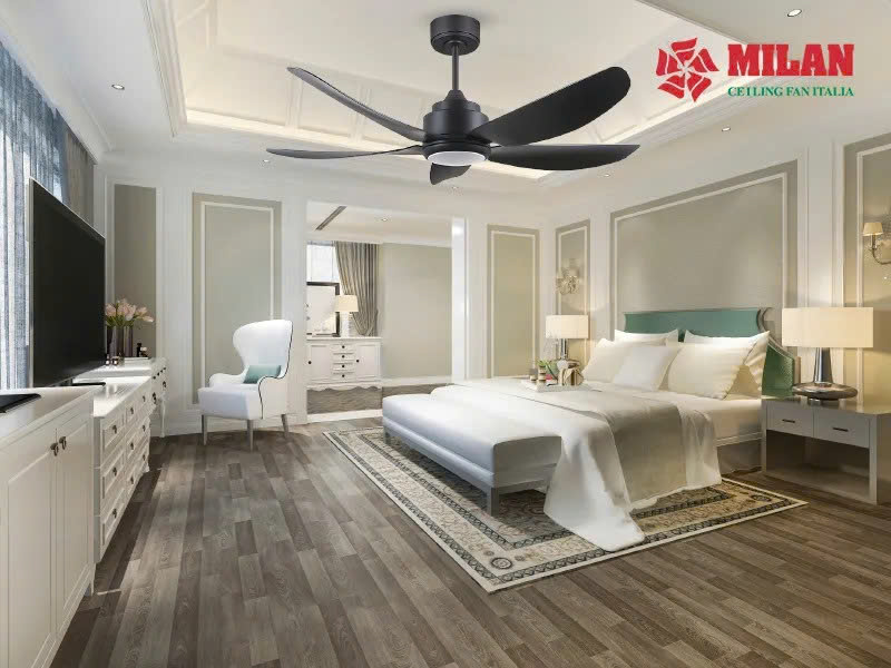 Quạt Trần FENGYE-MILAN FY568 Màu Đen