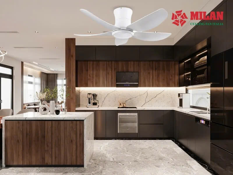 Quạt Trần FENGYE-MILAN FY588 Màu Trắng 1,06m