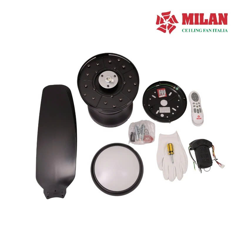 Quạt Trần FENGYE-MILAN FY588 Màu Đen