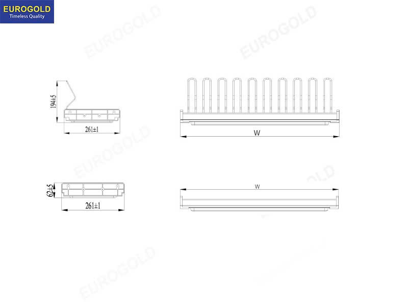 Giá bát cố định nan Oval EUROGOLD EPO8360VX | EPO8370VX | EPO8380VX | EPO8390VX