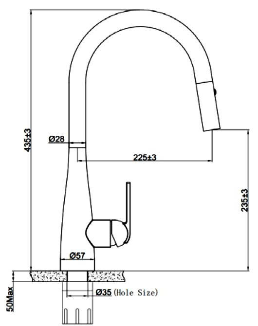 Vòi rửa bát EUROGOLD EUF219DR