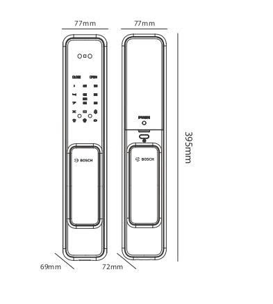 Khóa Điện Tử BOSCH EL600B DE XÁM APP