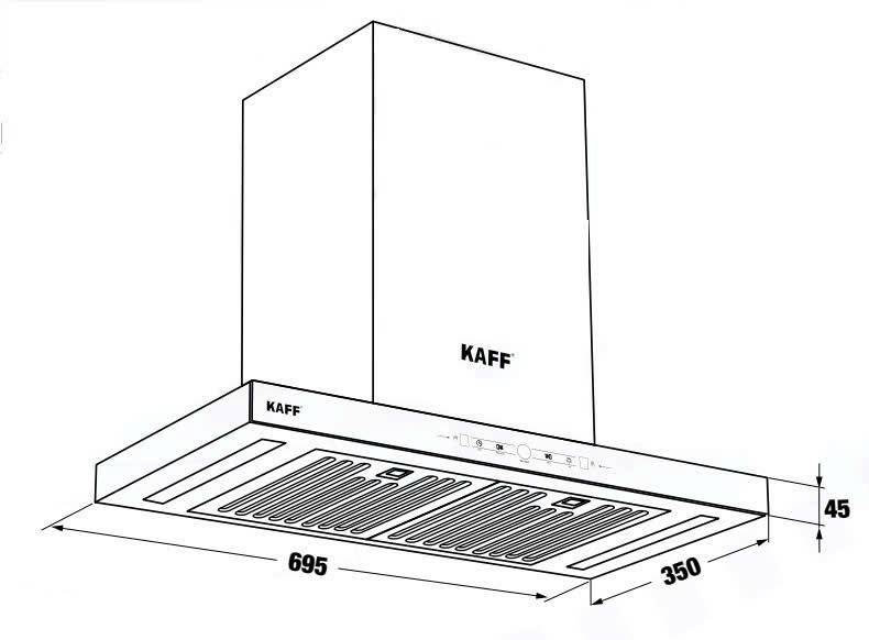 Máy Hút Mùi KAFF KF-FLAT7735S BOST