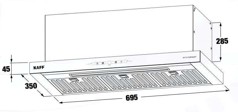 Máy Hút Mùi KAFF KF-TL7735S BOST
