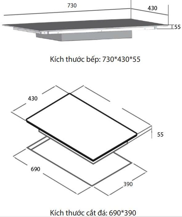 Bếp từ SPELIER SMA 690S