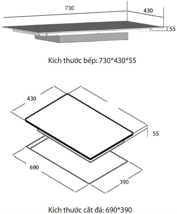 Bếp từ SPELIER SMA 680S