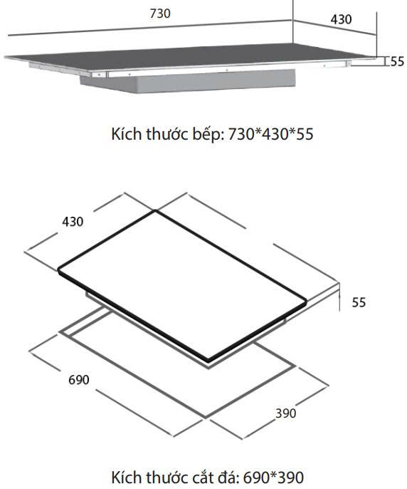 Bếp từ SPELIER SMA 690S