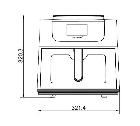 Nồi Chiên Không Dầu GrandX GX-AR08Smart