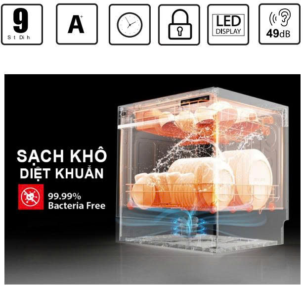 Máy rửa chén SPELIER SP DW 9X01