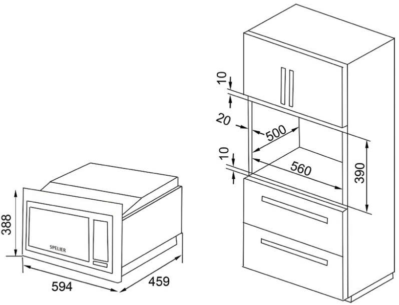 Lò vi sóng SPELIER SP 8213 EU