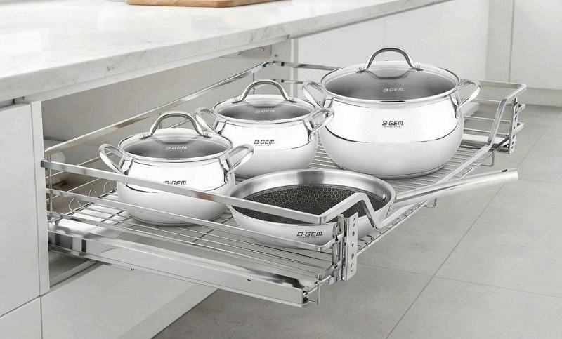 Giá Xoong Nồi Nan Dẹt B-gem BG-KC02B.700 | KC02B.800 | KC02B.900